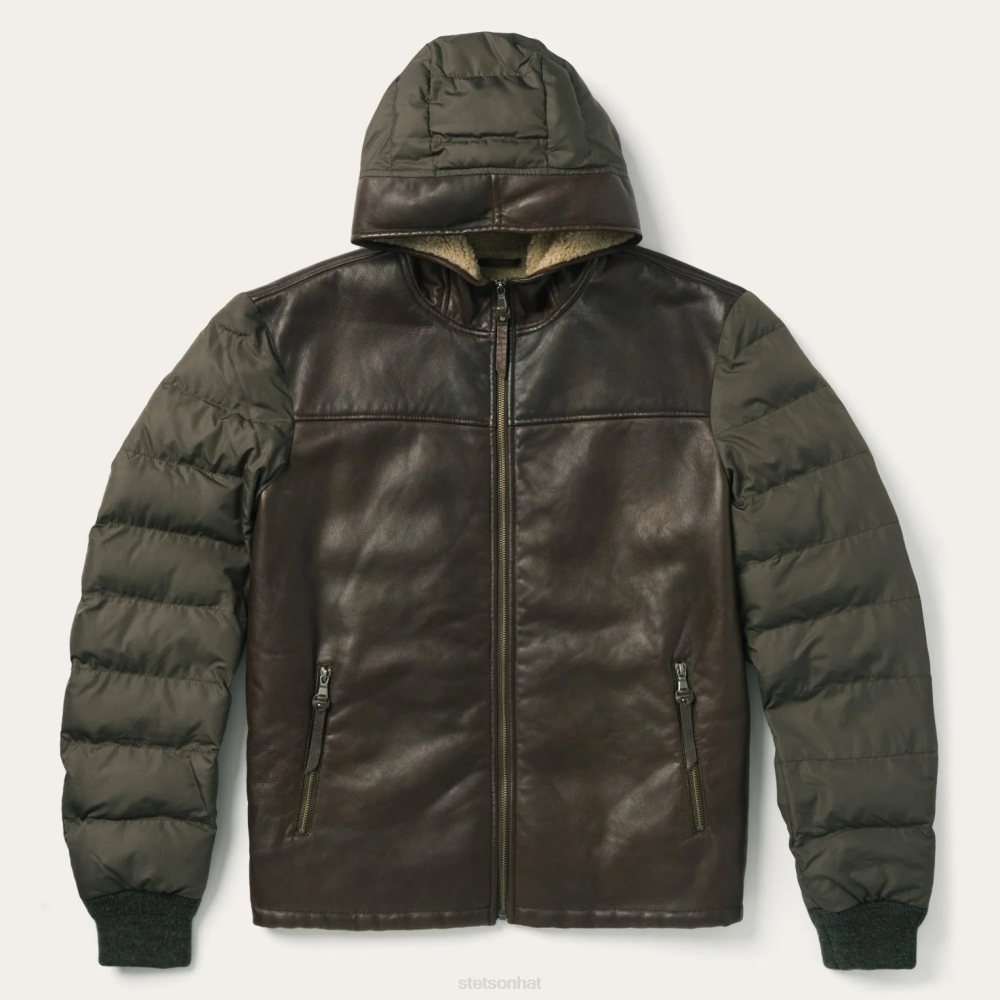 Stetson Novelty Solid Suede Jacket Brown Men Apparel 00LX399