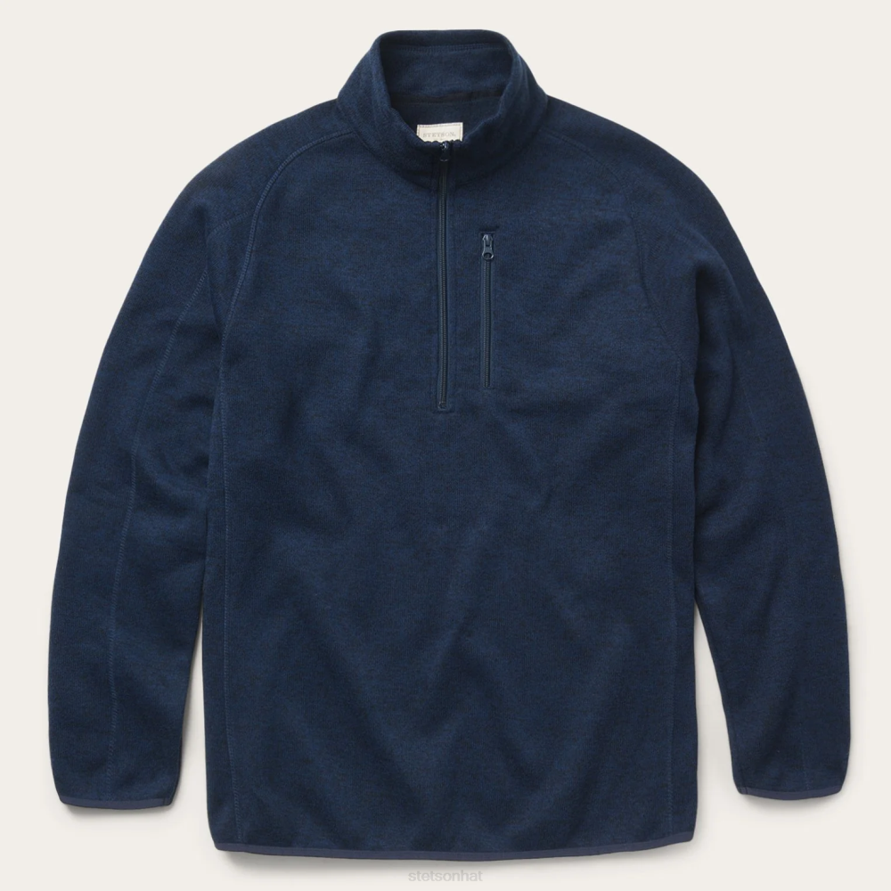 Stetson Knit Pullover Blue Men Apparel 00LX407