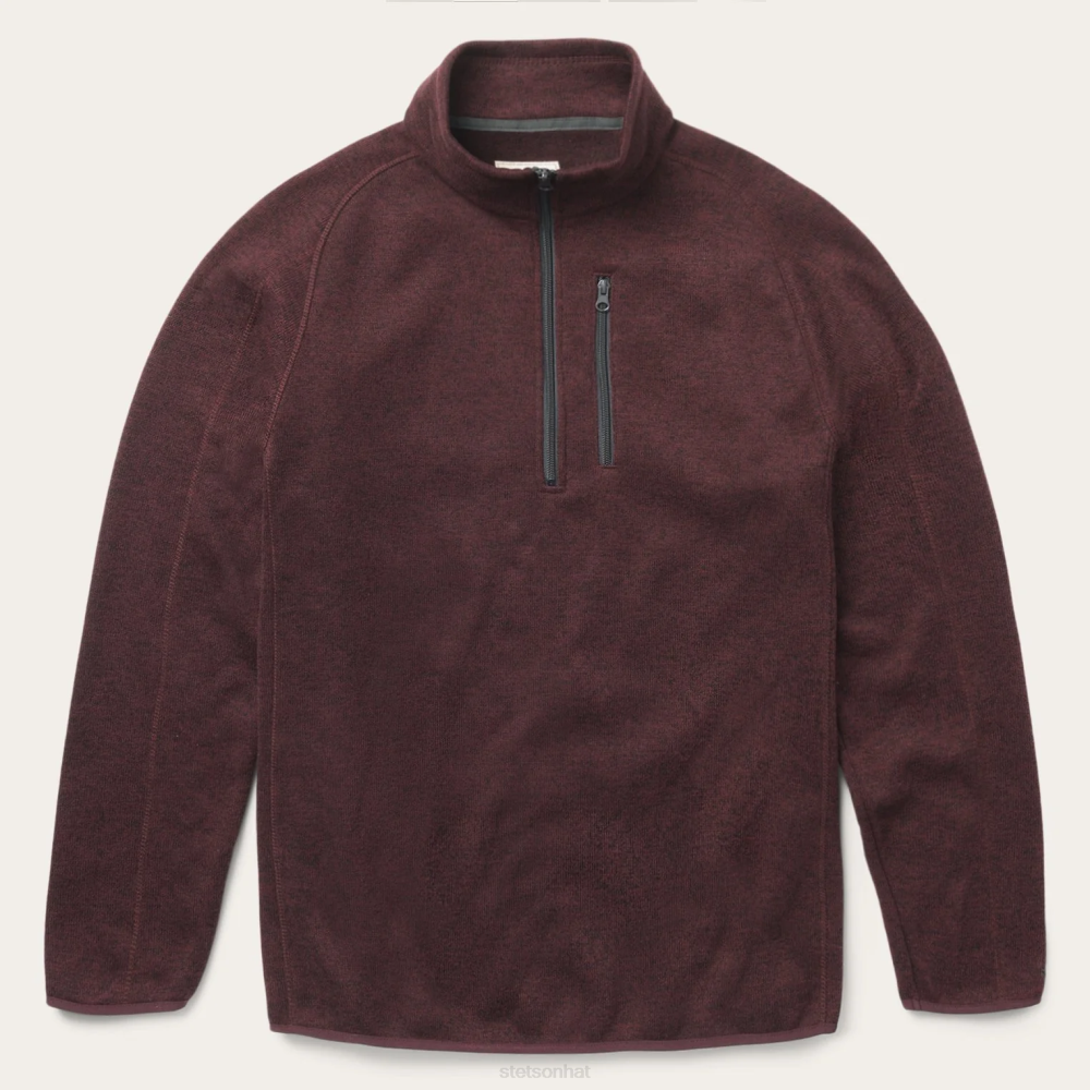 Stetson Knit Pullover Wine Men Apparel 00LX414