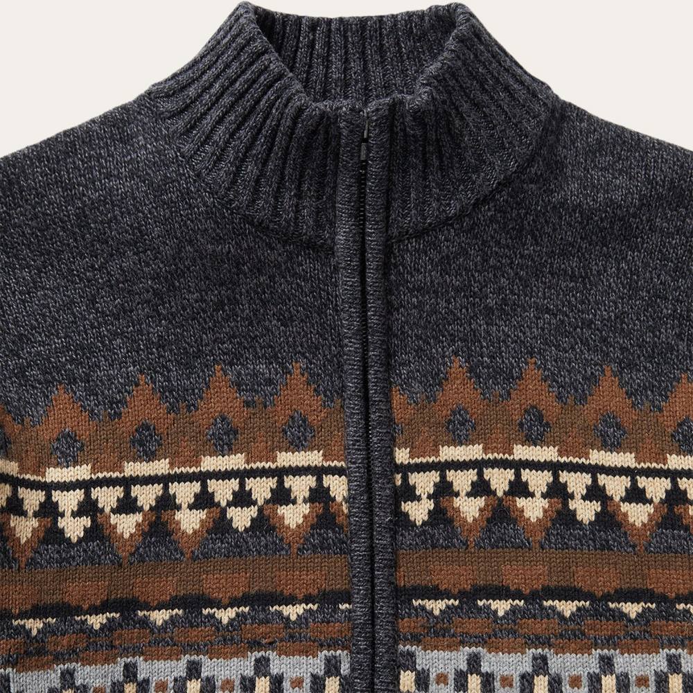 Stetson Western Cardigan Grey Men Apparel 00LX397