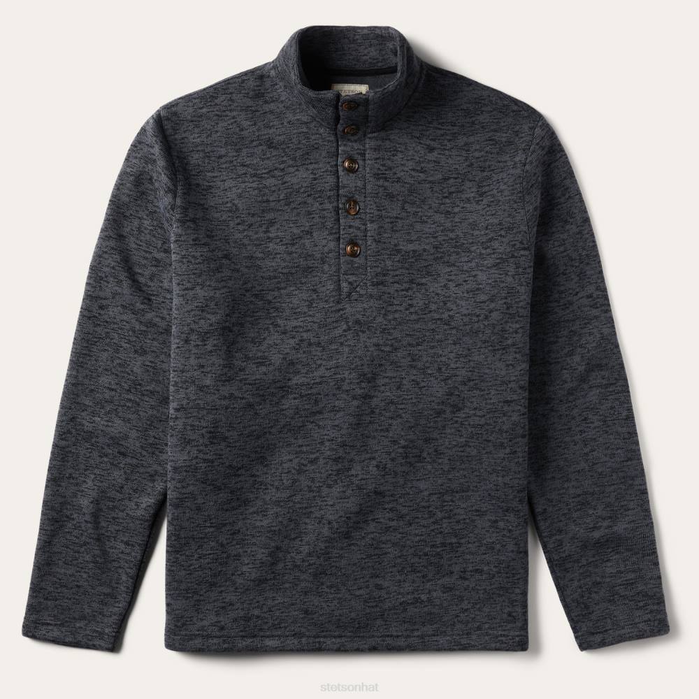 Stetson Bonded Knit Sweater Grey Men Apparel 00LX361