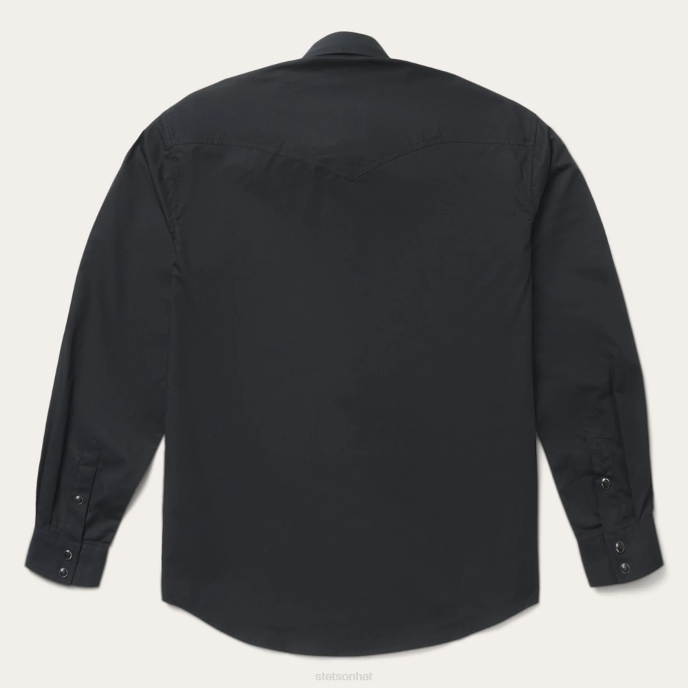 Stetson Classic Western Shirt Black Men Apparel 00LX299