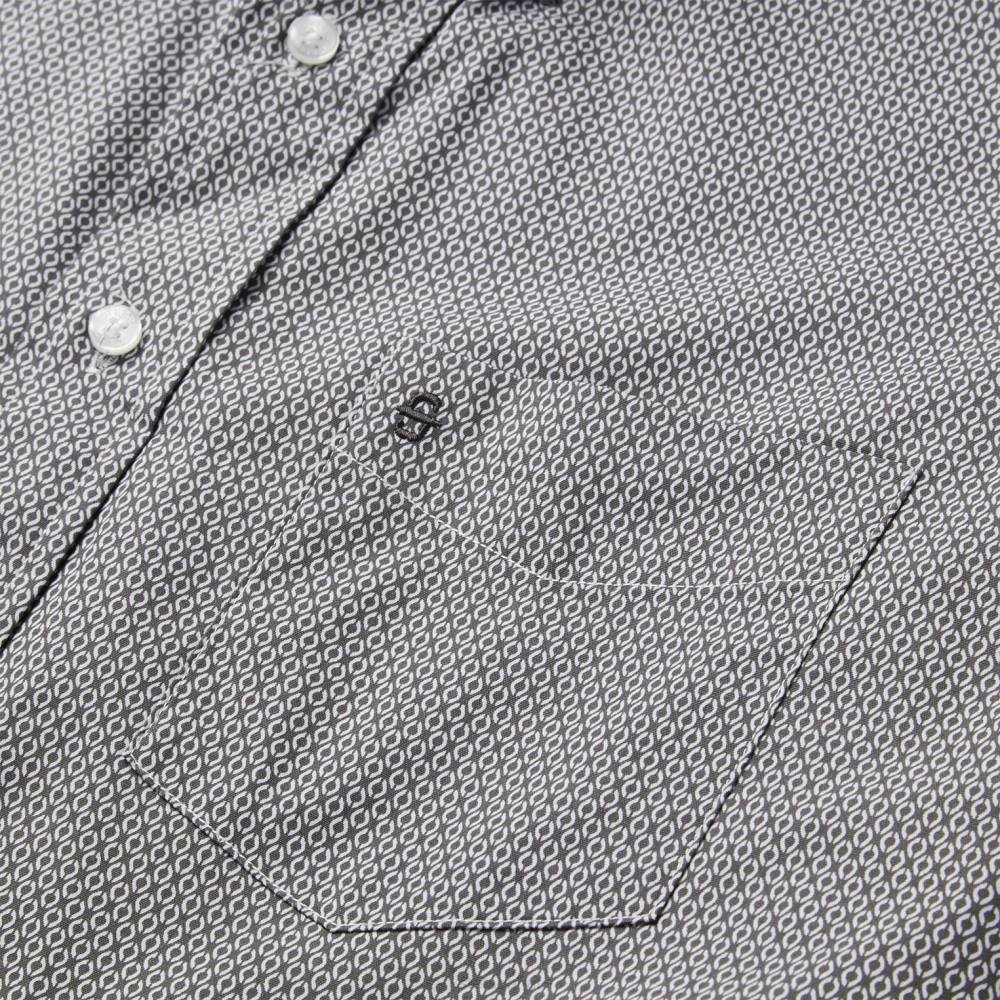 Stetson Geo Print Button Front Shirt Grey Men Apparel 00LX325