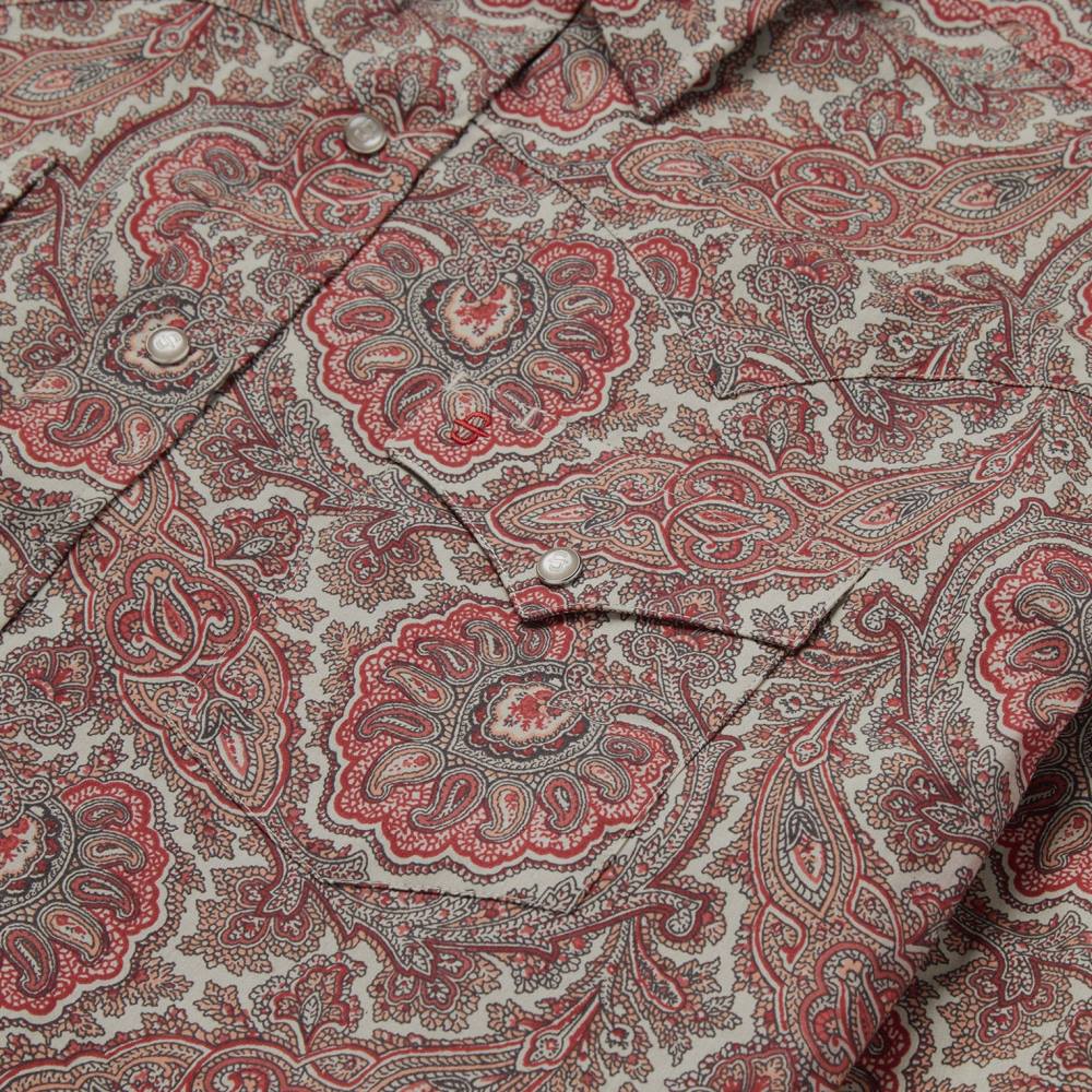 Stetson Paisley Western Shirt Red Men Apparel 00LX346
