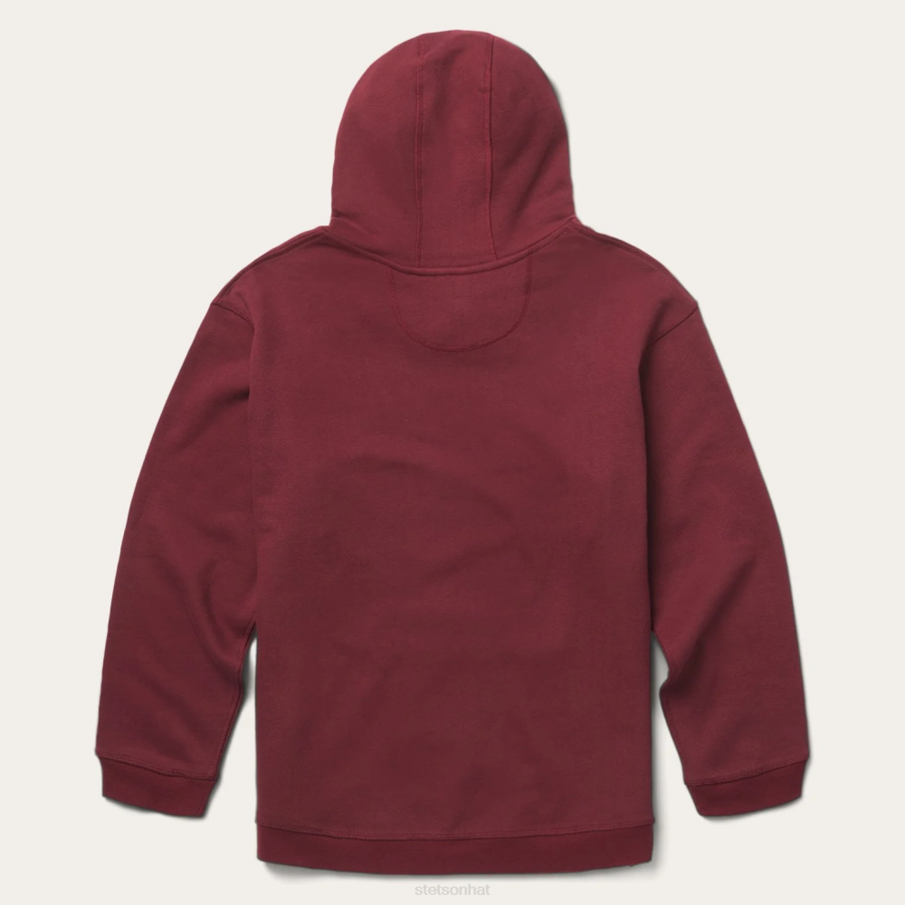 Stetson Hooded Sweatshirt Red Men Apparel 00LX410