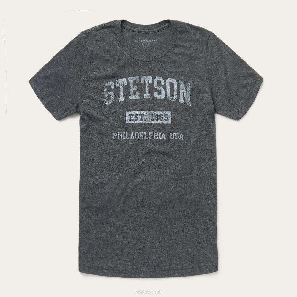 Stetson 1865 Graphic Tee Grey Men Apparel 00LX367