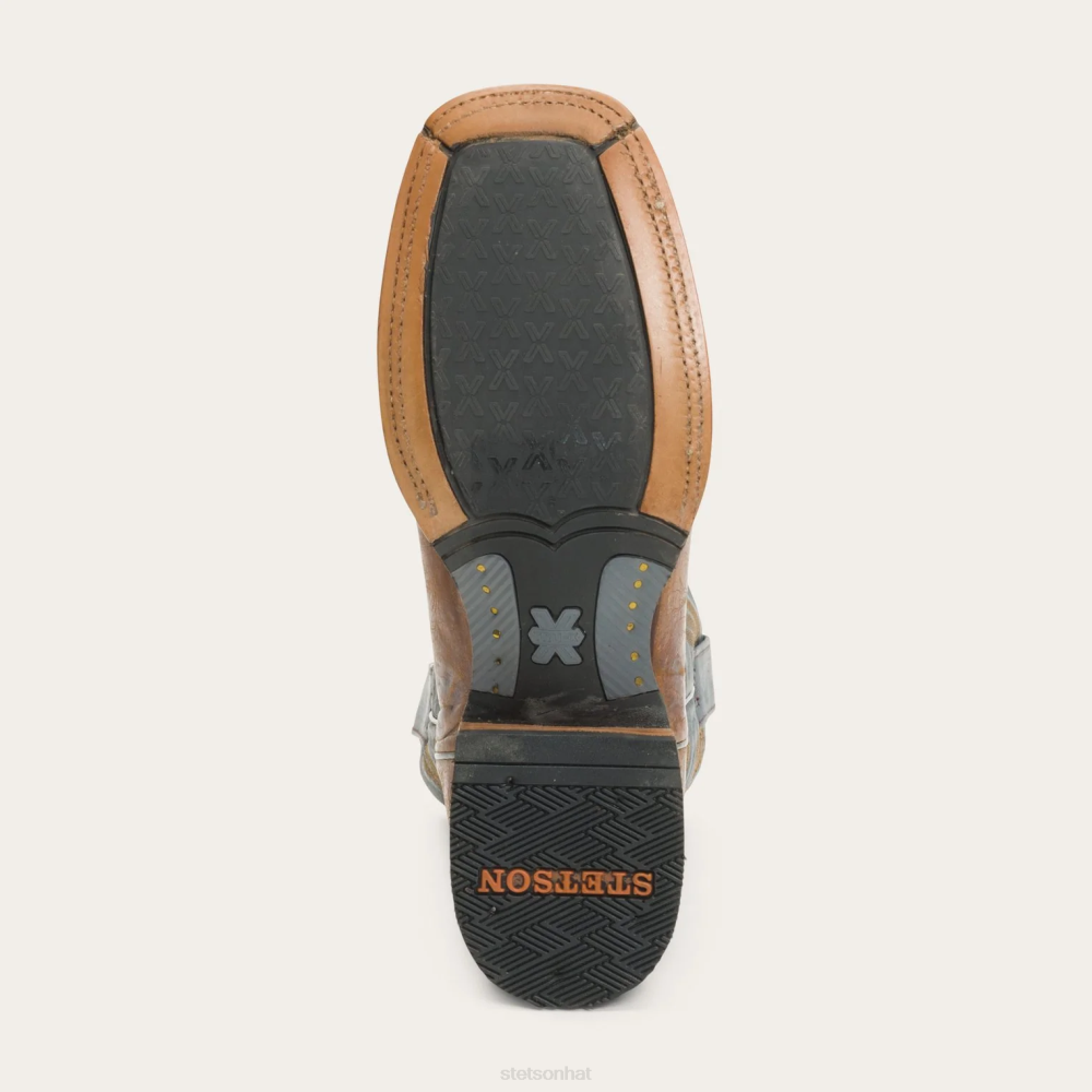 Stetson Goddard Burnished Leather Boot Brown Men Footwear 00LX232