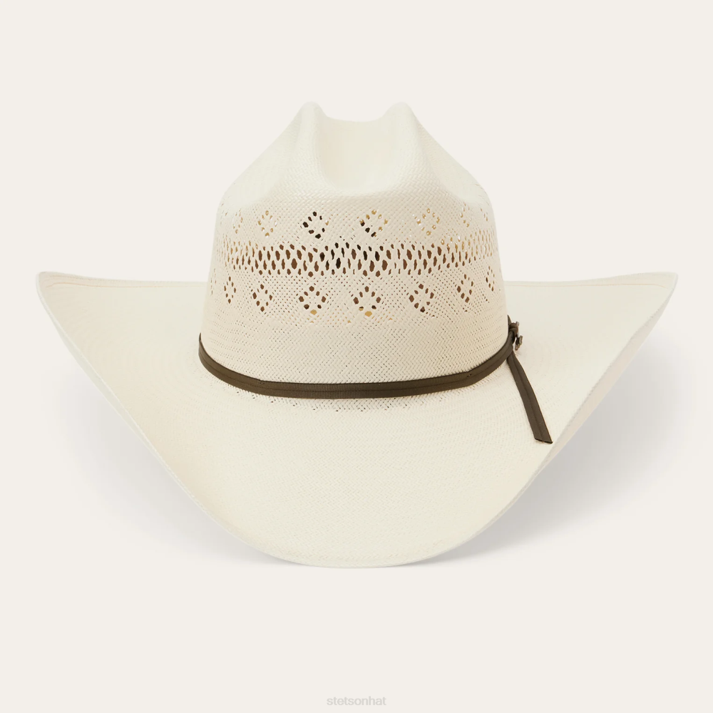 Stetson Baker 10X Straw Cowboy Hat Natural Unisex Headwear 00LX176