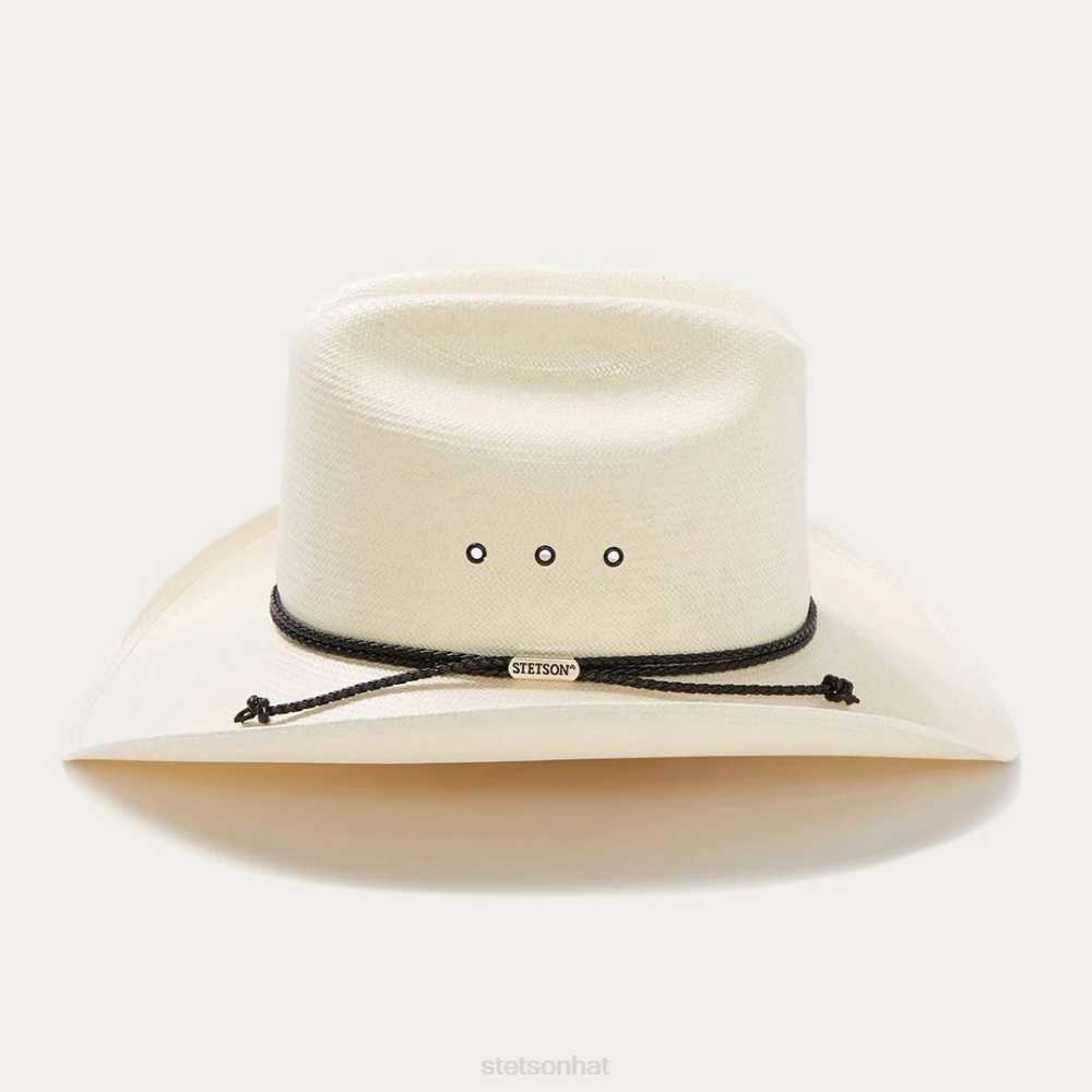 Stetson Carson 10X Straw Cowboy Hat Natural Unisex Headwear 00LX175