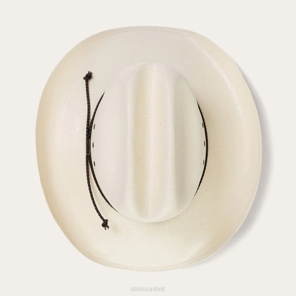 Stetson Carson 10X Straw Cowboy Hat Natural Unisex Headwear 00LX175
