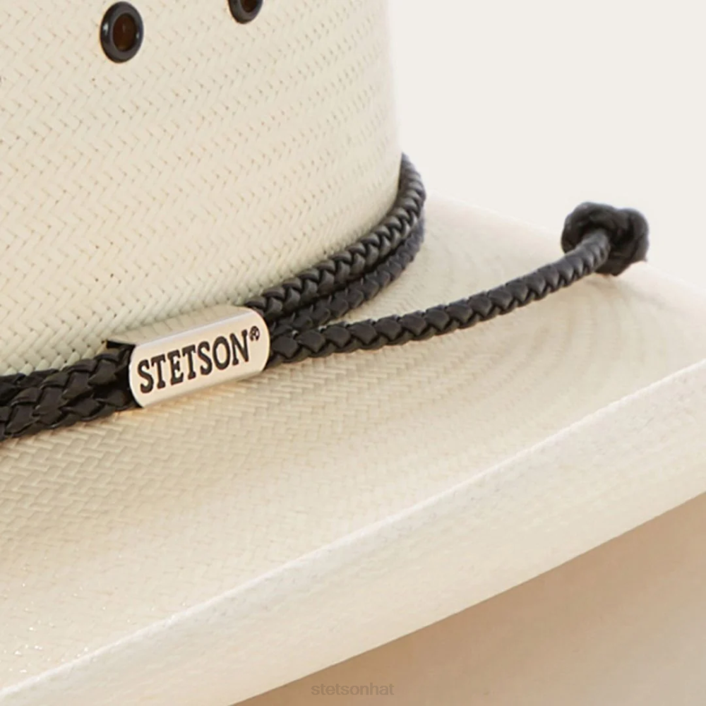 Stetson Carson 10X Straw Cowboy Hat Natural Unisex Headwear 00LX175