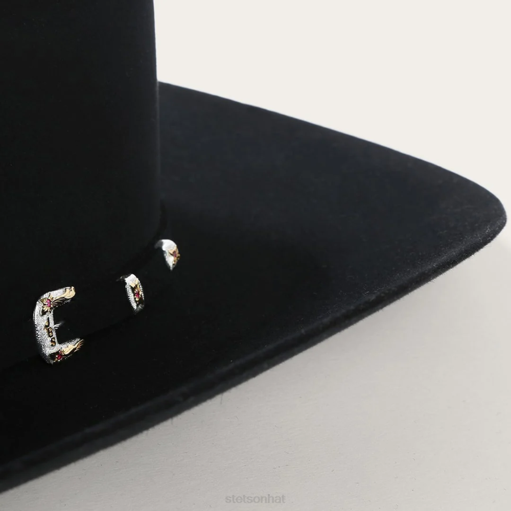 Stetson El Patron 48 Premier 30X Cowboy Hat Black Unisex Headwear 00LX126