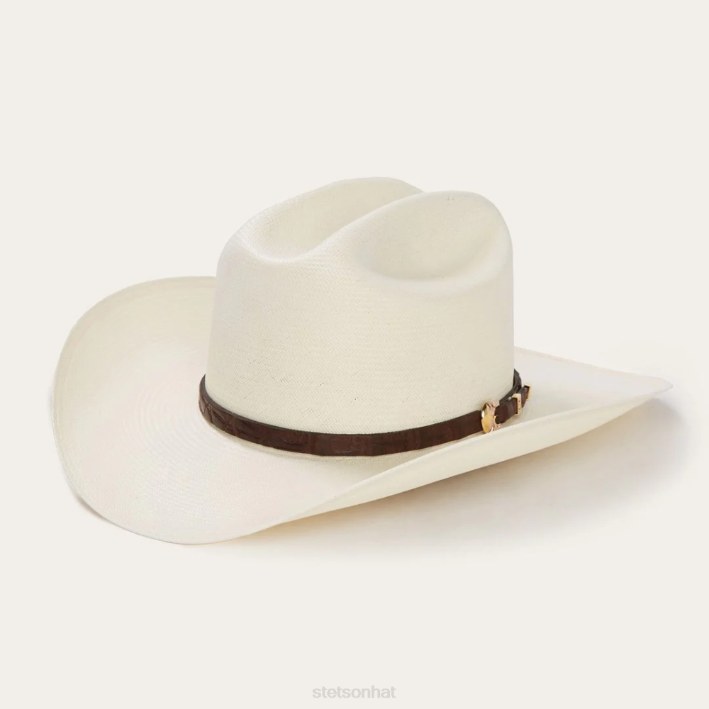 Stetson Evilla De Oro 1000X Straw Cowboy Hat Natural Unisex Headwear 00LX173