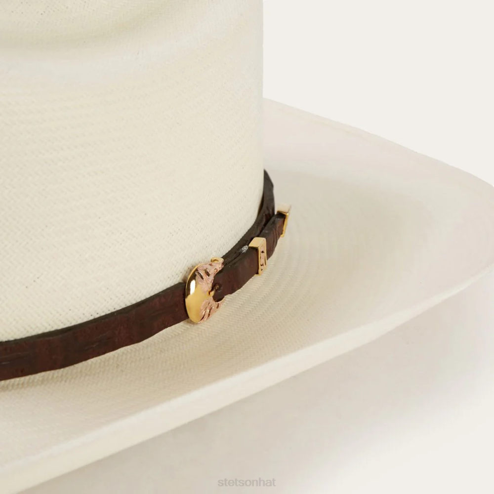 Stetson Evilla De Oro 1000X Straw Cowboy Hat Natural Unisex Headwear 00LX173