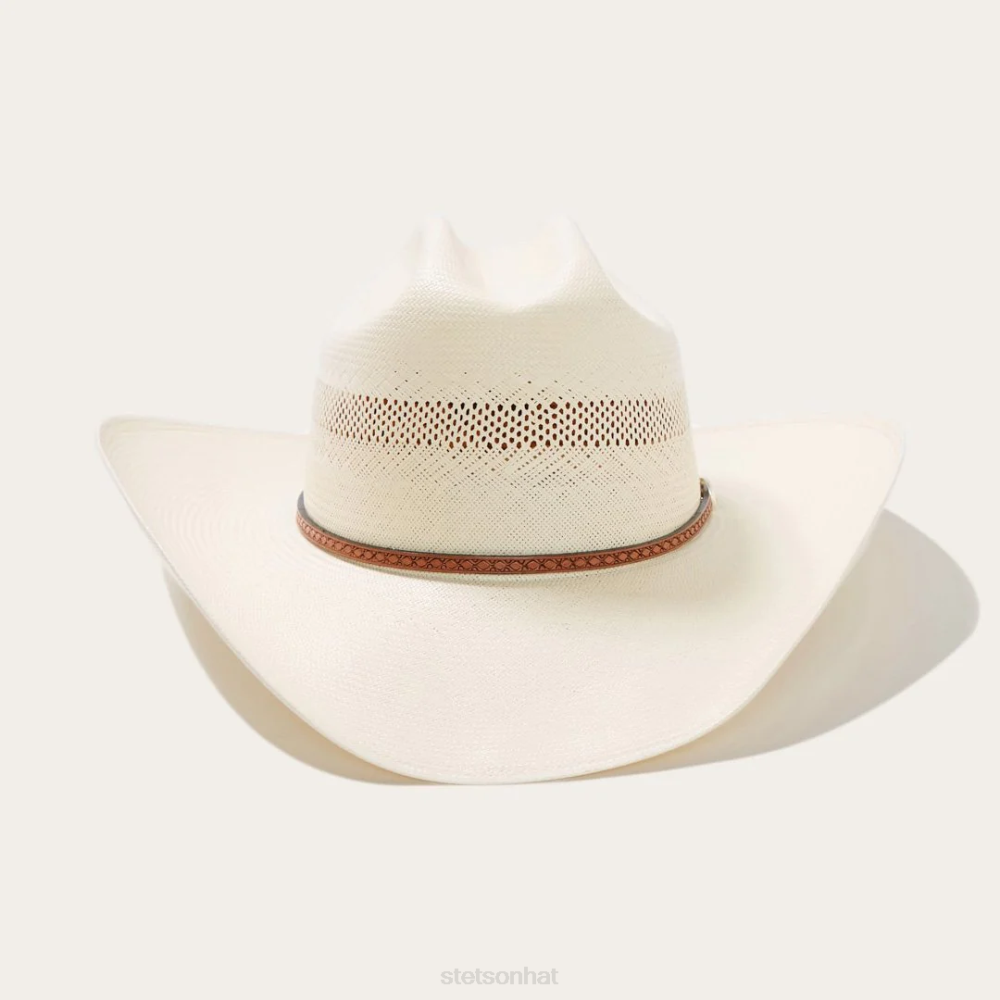 Stetson Griffin 100X Straw Cowboy Hat Natural Unisex Headwear 00LX177