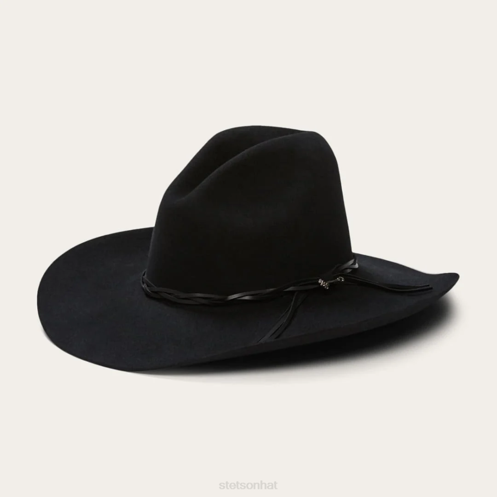 Stetson Gus 6X Cowboy Hat Black Unisex Headwear 00LX20
