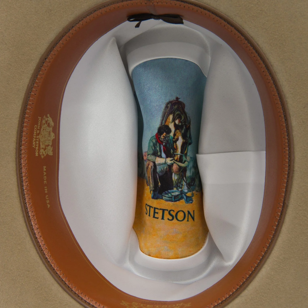 Stetson Range 6X Cowboy Hat Fawn Unisex Headwear 00LX78
