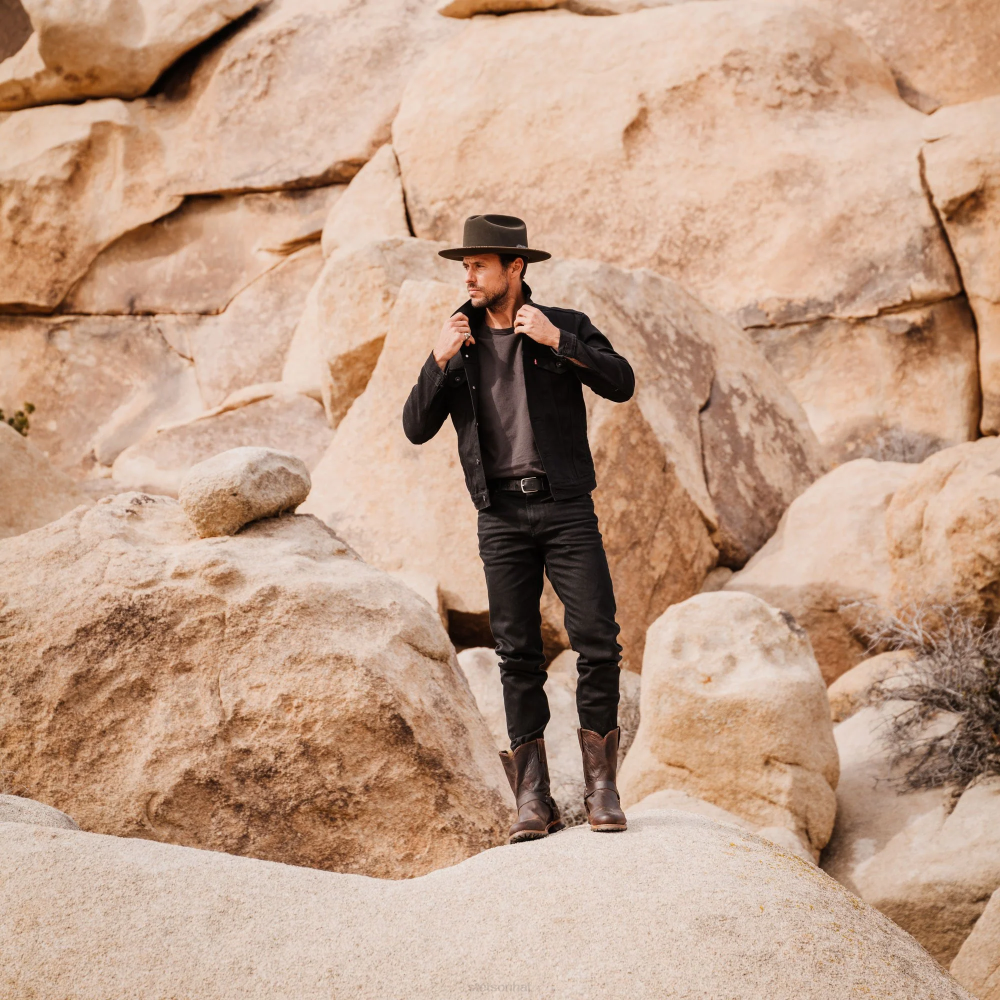 Stetson 1865 Distressed Open Road Royal Deluxe Walnut Unisex Headwear 00LX79