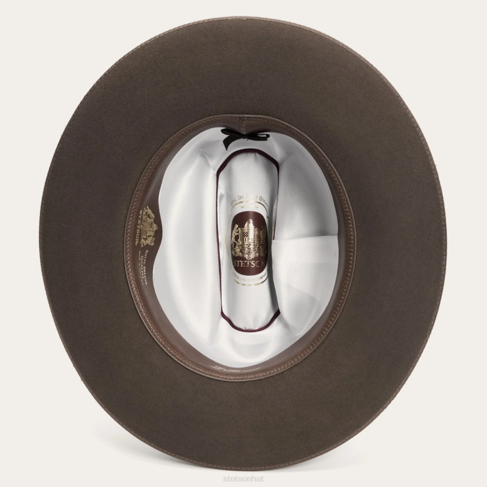 Stetson 1865 Distressed Open Road Royal Deluxe Walnut Unisex Headwear 00LX79