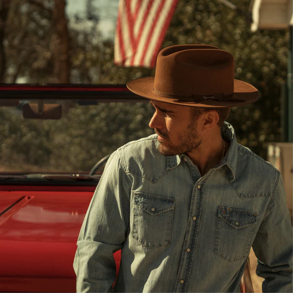 Stetson Open Road Royal Deluxe Hat Black Unisex Headwear 00LX57