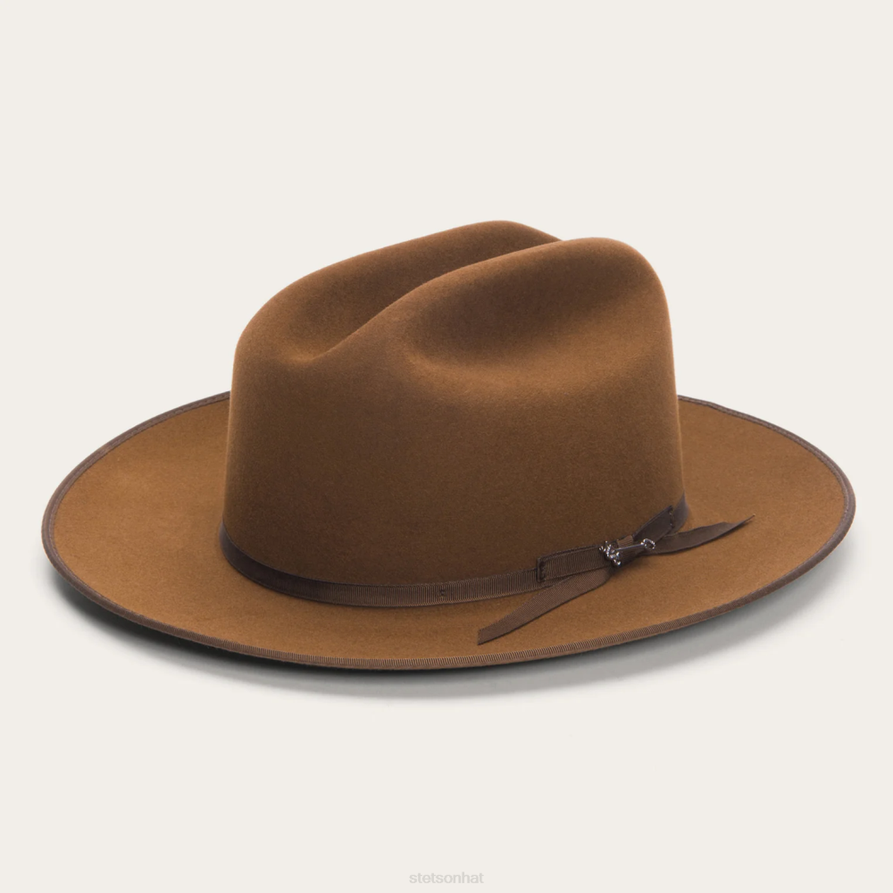 Stetson Open Road Royal Deluxe Hat Cognac Unisex Headwear 00LX44