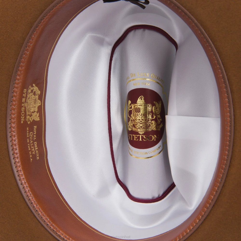 Stetson Open Road Royal Deluxe Hat Cognac Unisex Headwear 00LX44