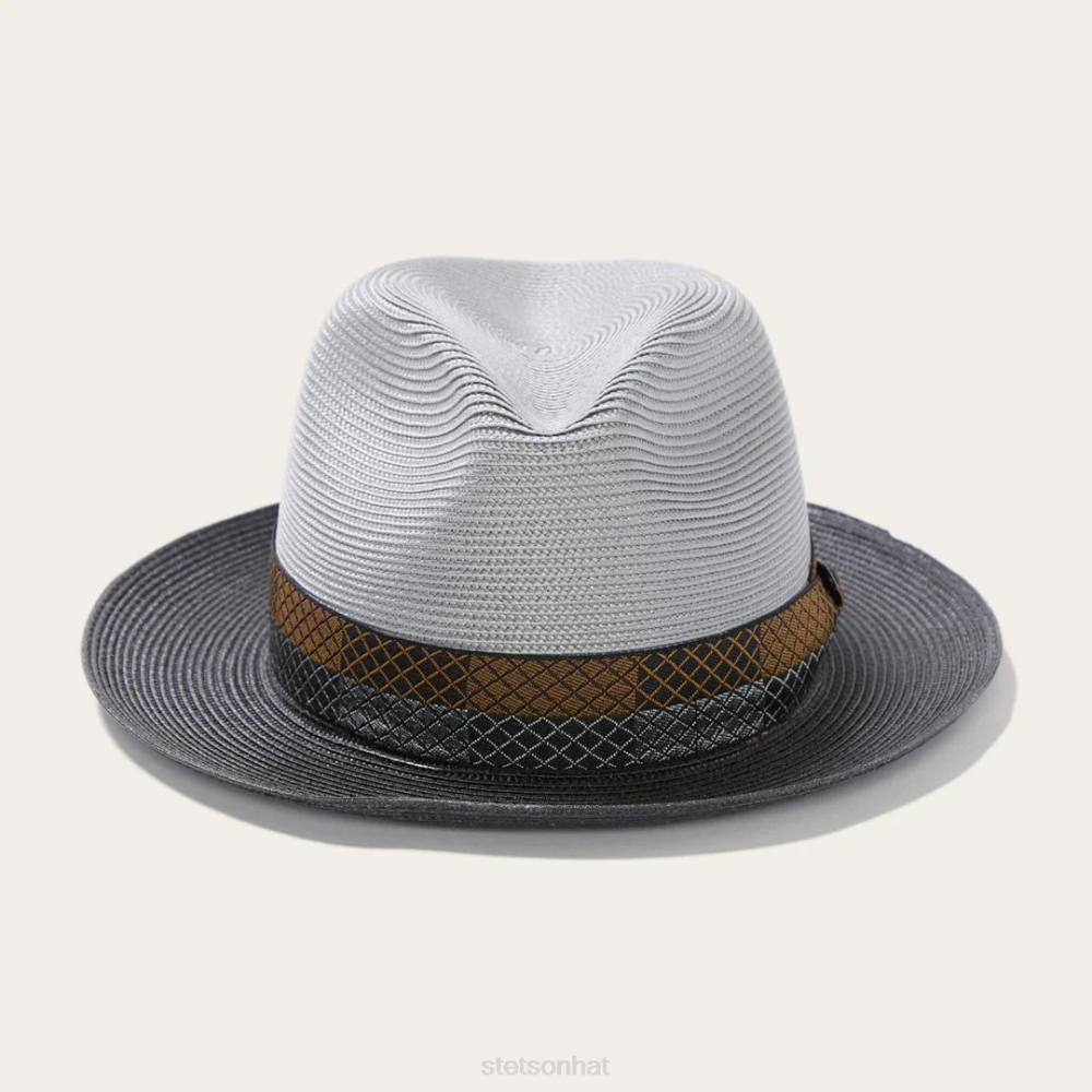 Stetson Andover Milan Fedora Grey Black Unisex Headwear 00LX169