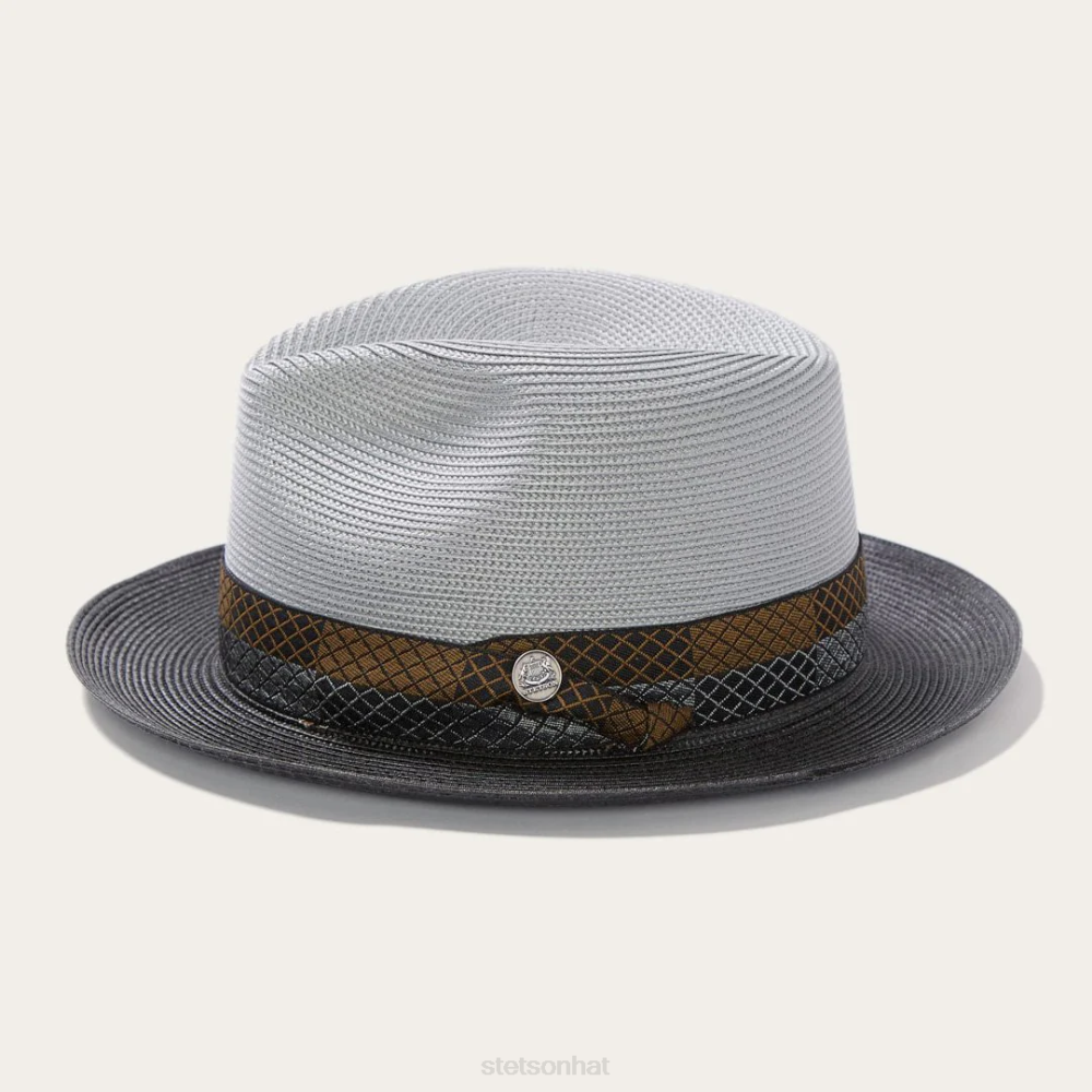 Stetson Andover Milan Fedora Grey Black Unisex Headwear 00LX169