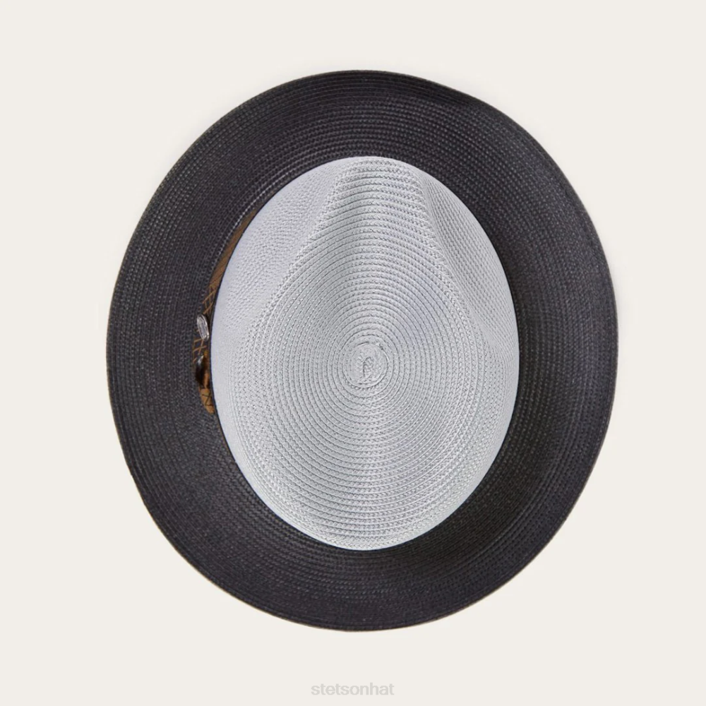 Stetson Andover Milan Fedora Grey Black Unisex Headwear 00LX169