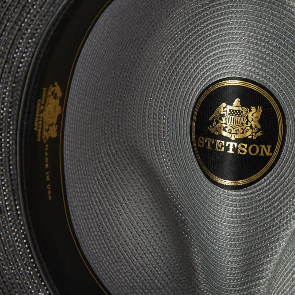 Stetson Andover Milan Fedora Grey Black Unisex Headwear 00LX169