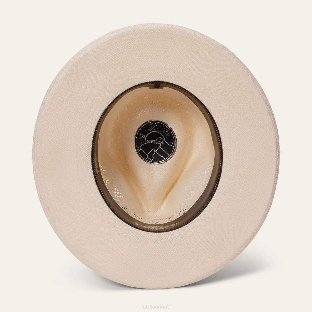 Stetson Andromeda Vented Straw Fedora Natural Unisex Headwear 00LX145