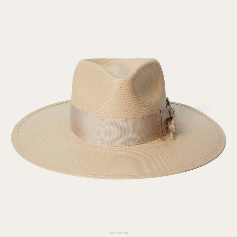 Stetson Atacama Straw Fedora Silverbelly Unisex Headwear 00LX165