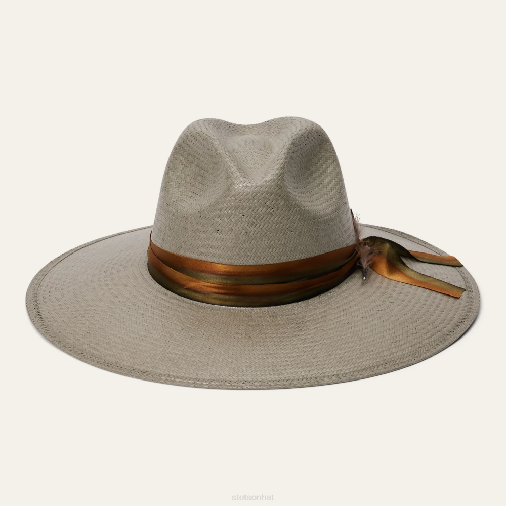 Stetson Caelus Straw Fedora Seafoam Unisex Headwear 00LX148