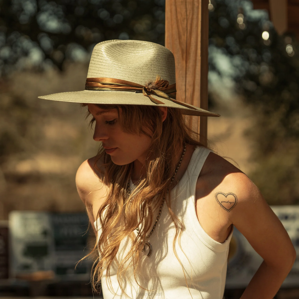 Stetson Caelus Straw Fedora Seafoam Unisex Headwear 00LX148