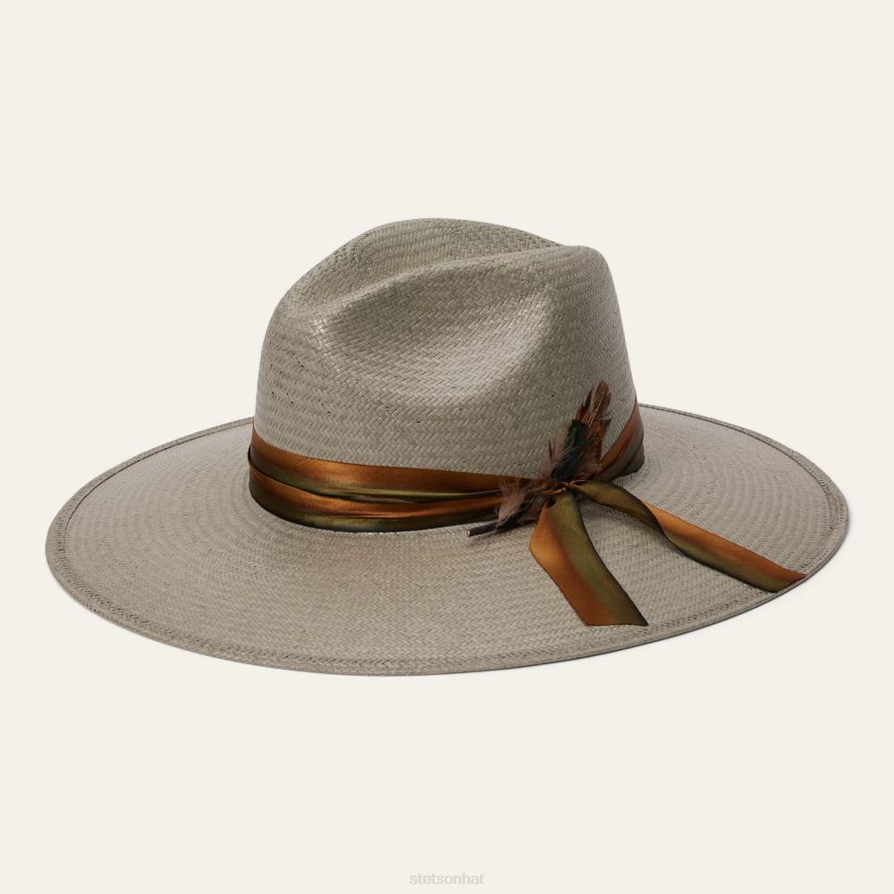 Stetson Caelus Straw Fedora Seafoam Unisex Headwear 00LX148
