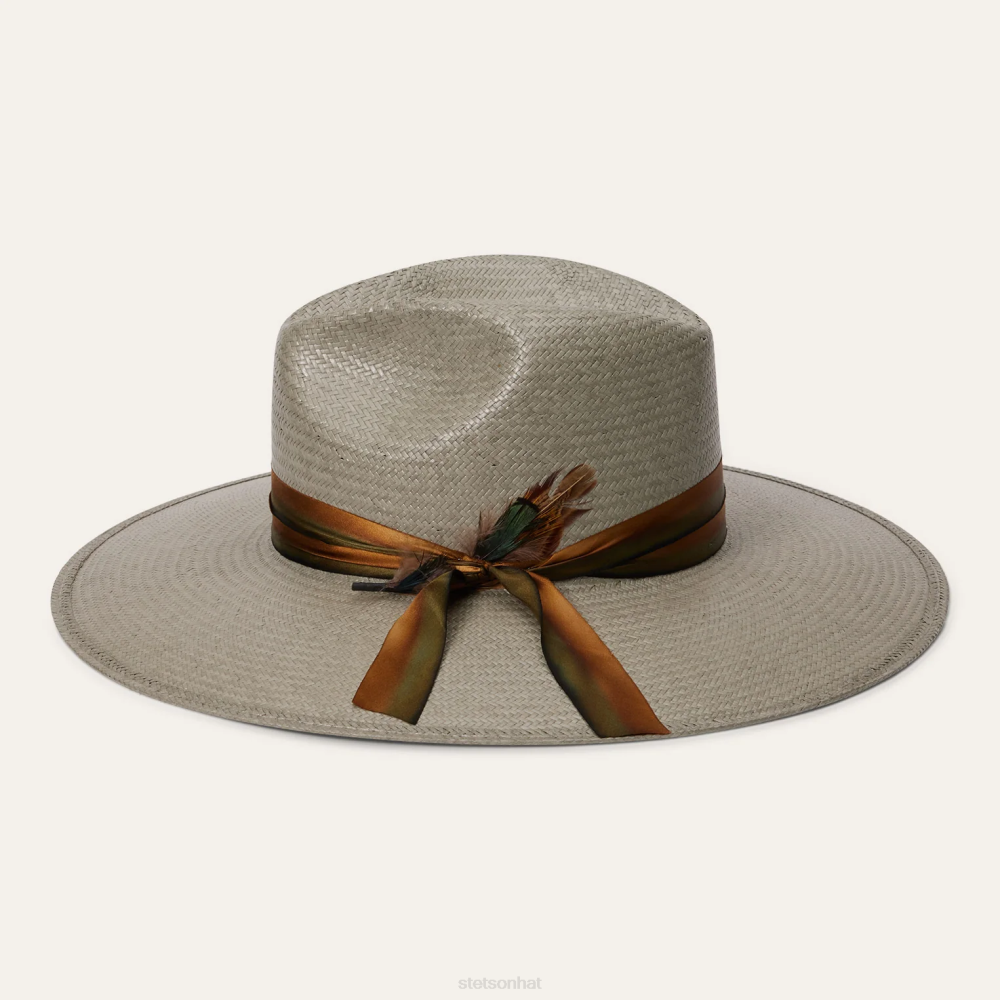 Stetson Caelus Straw Fedora Seafoam Unisex Headwear 00LX148