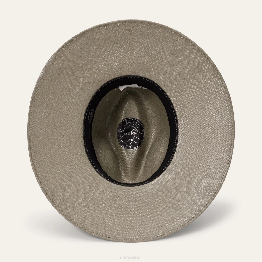 Stetson Caelus Straw Fedora Seafoam Unisex Headwear 00LX148