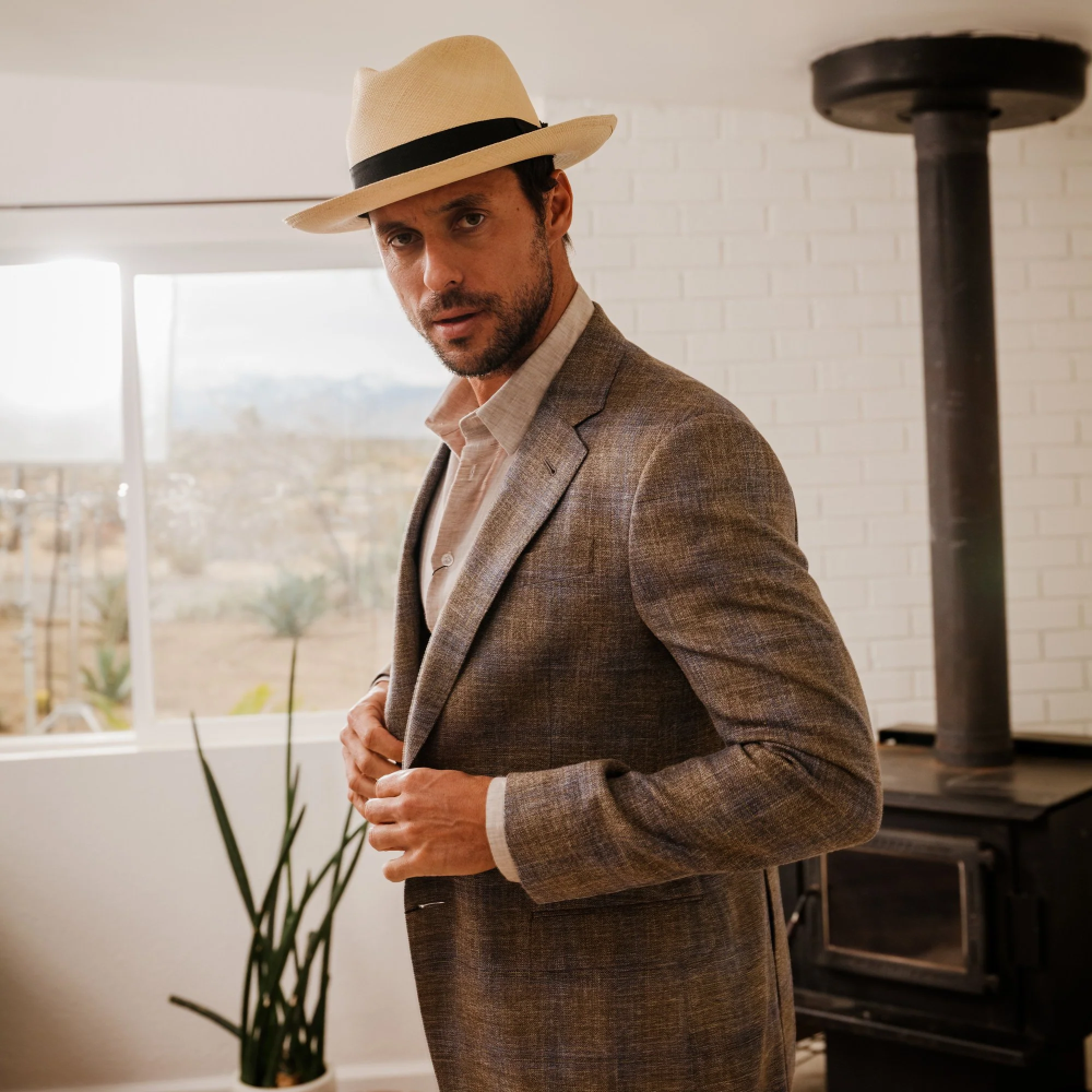 Stetson Center Dent Panama Fedora Natural Unisex Headwear 00LX144