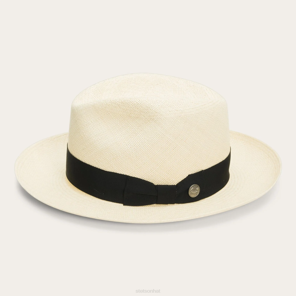 Stetson Center Dent Panama Fedora Natural Unisex Headwear 00LX144