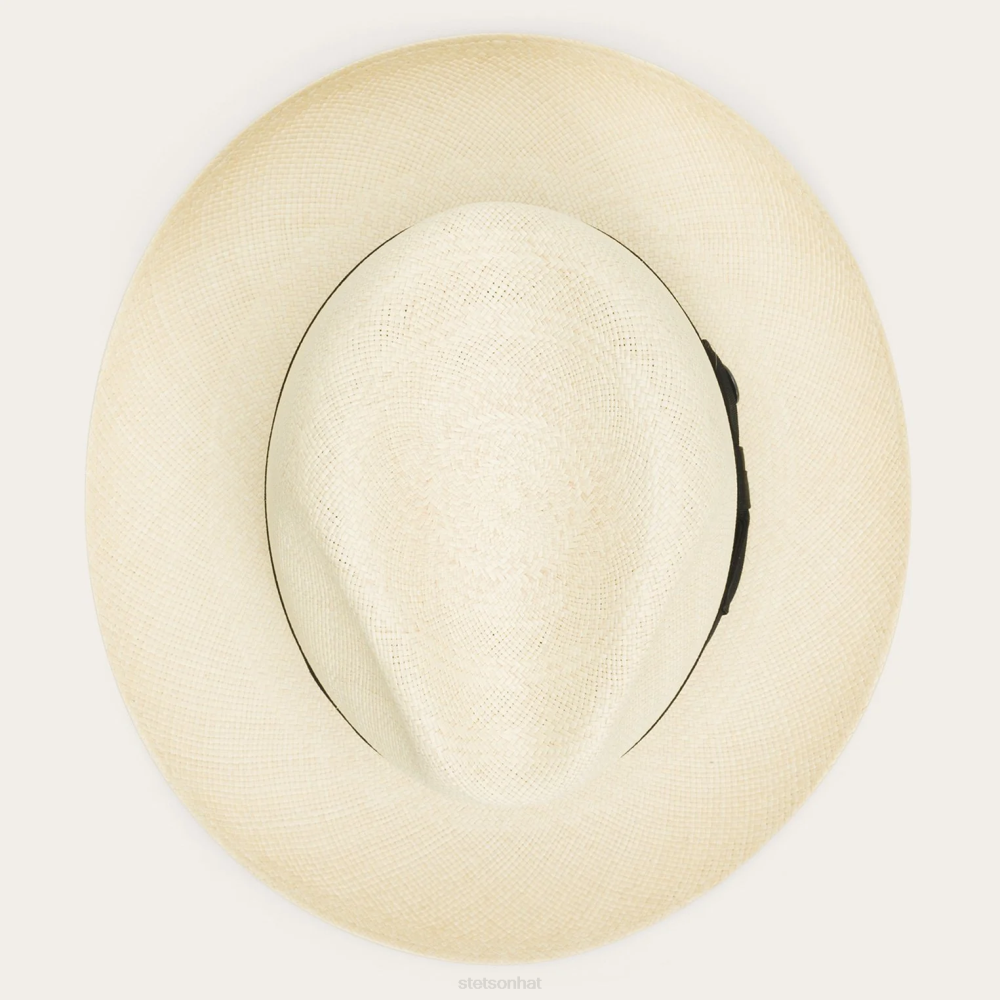 Stetson Center Dent Panama Fedora Natural Unisex Headwear 00LX144