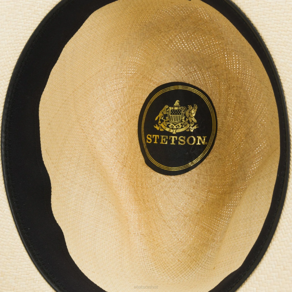 Stetson Center Dent Panama Fedora Natural Unisex Headwear 00LX144