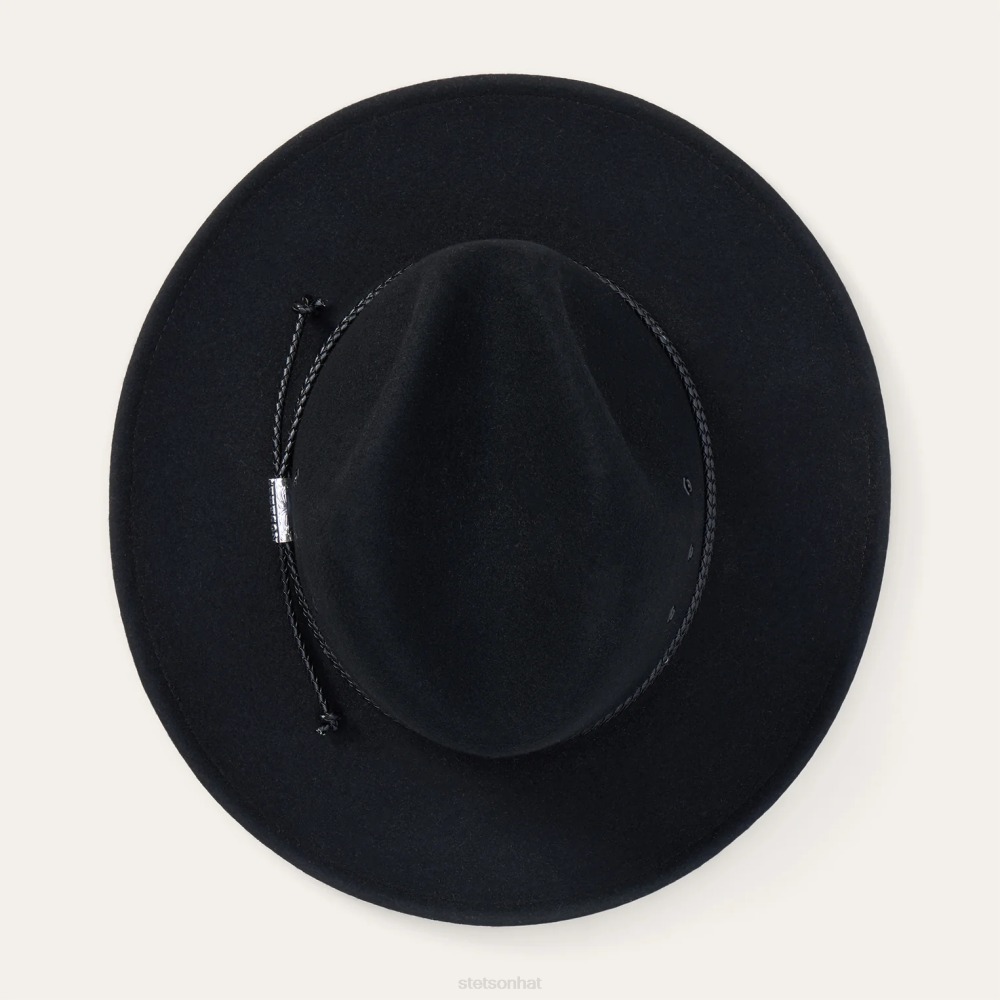 Stetson Crossover Fedora Black Unisex Headwear 00LX216