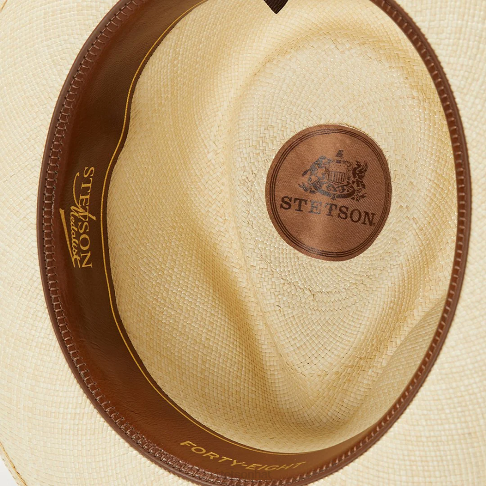 Stetson Forty Eight Panama Fedora Natural Unisex Headwear 00LX170