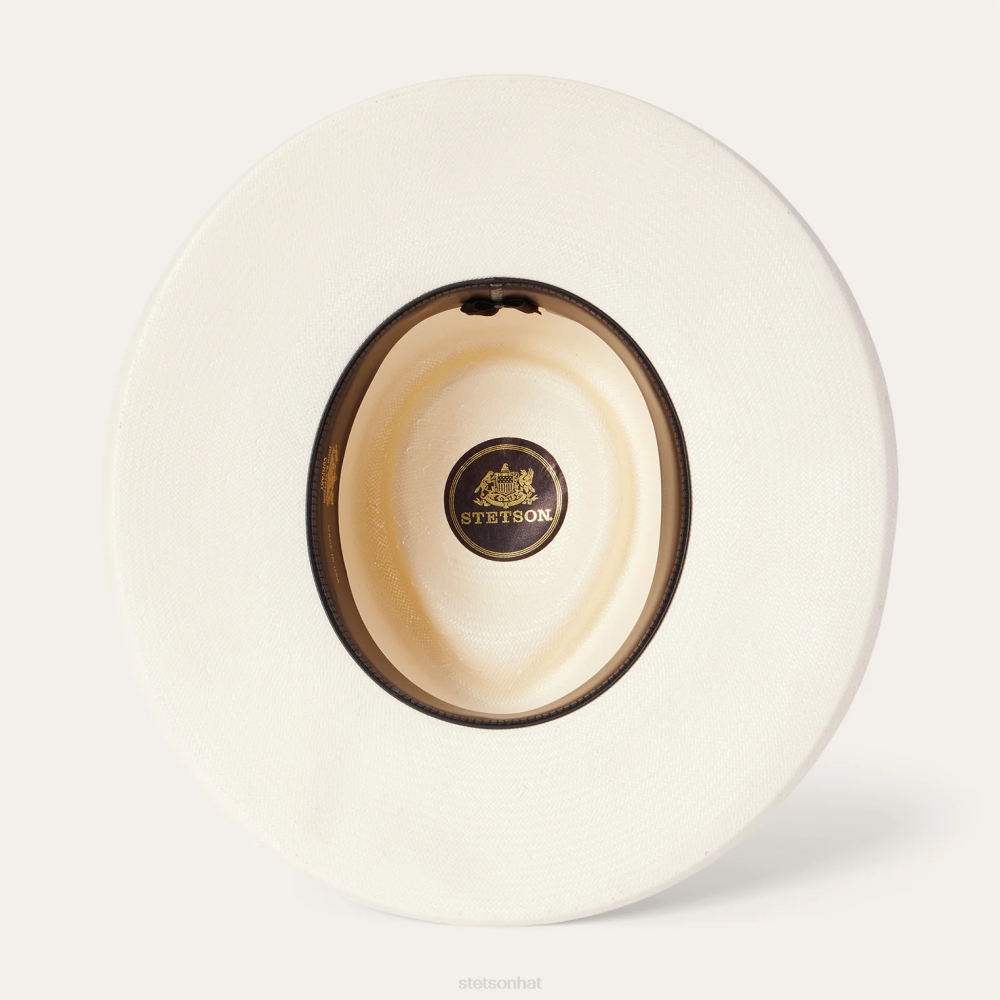Stetson Kings Row Shantung Straw Fedora Natural Unisex Headwear 00LX181