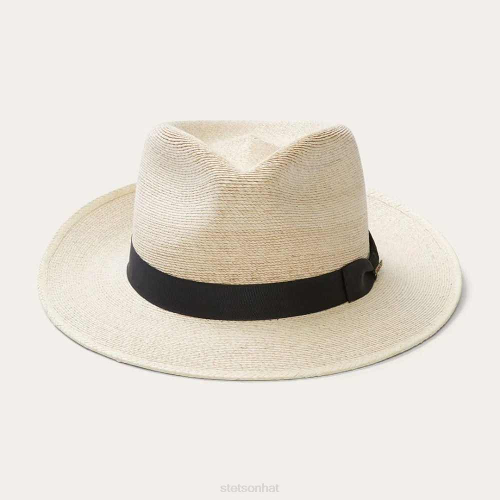 Stetson Rushmore Palm Fedora Natural Unisex Headwear 00LX159