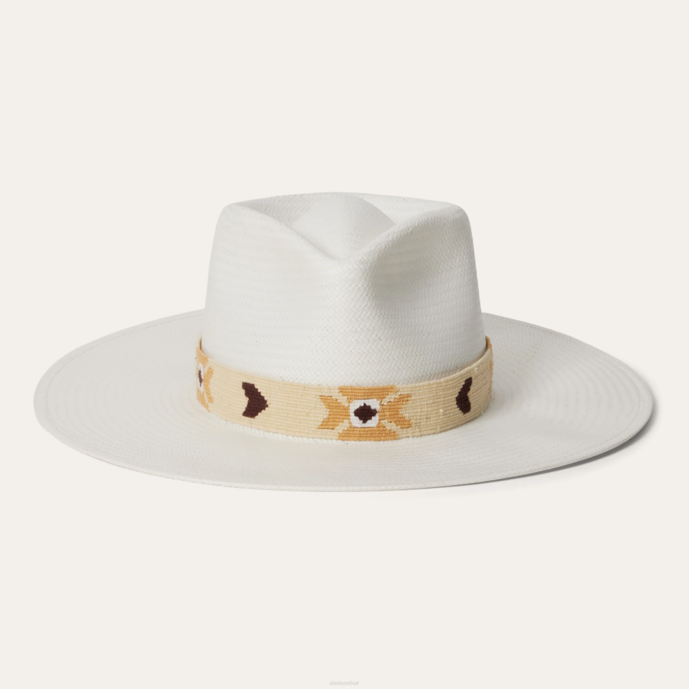 Stetson Sol Straw Fedora Bleach Unisex Headwear 00LX180