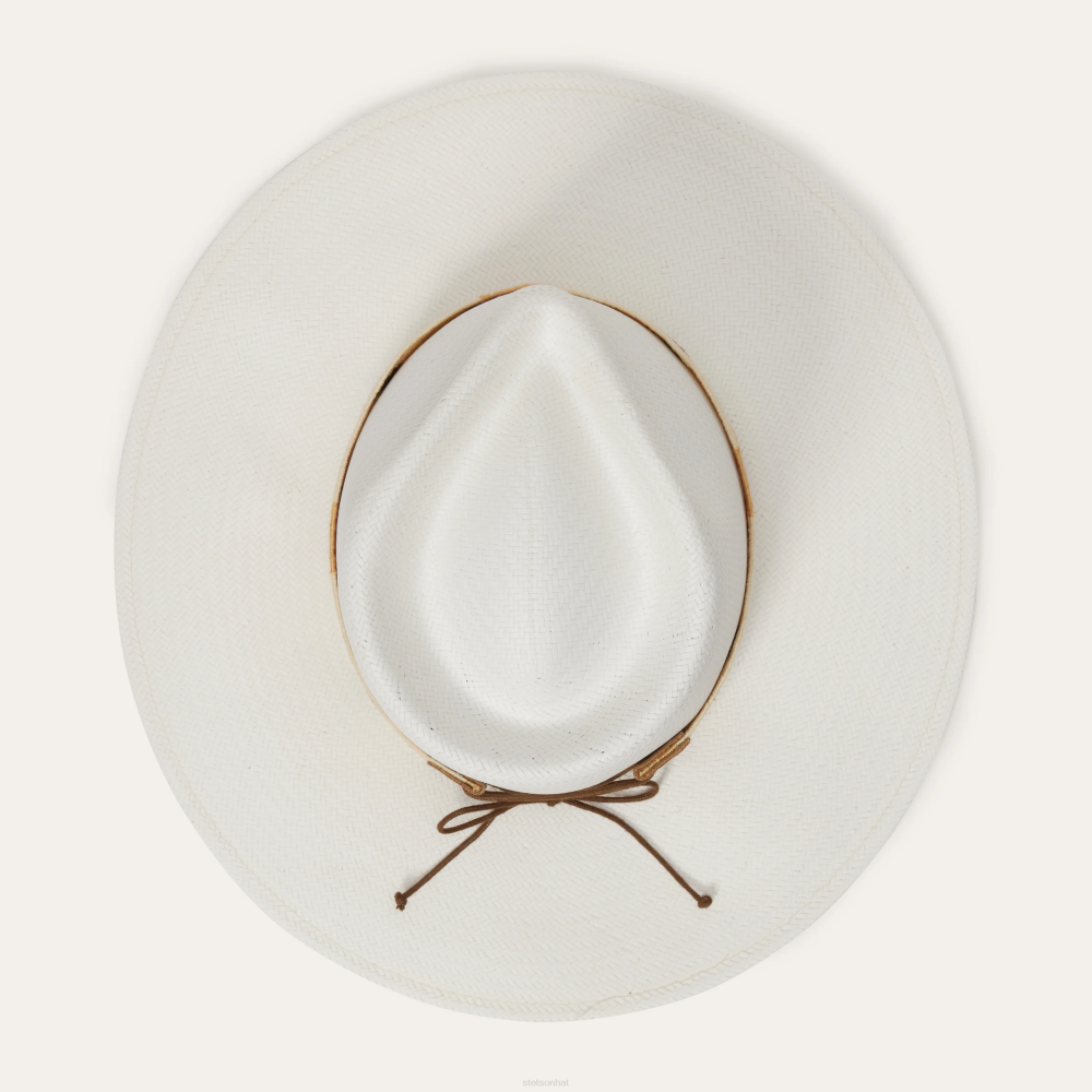 Stetson Sol Straw Fedora Bleach Unisex Headwear 00LX180