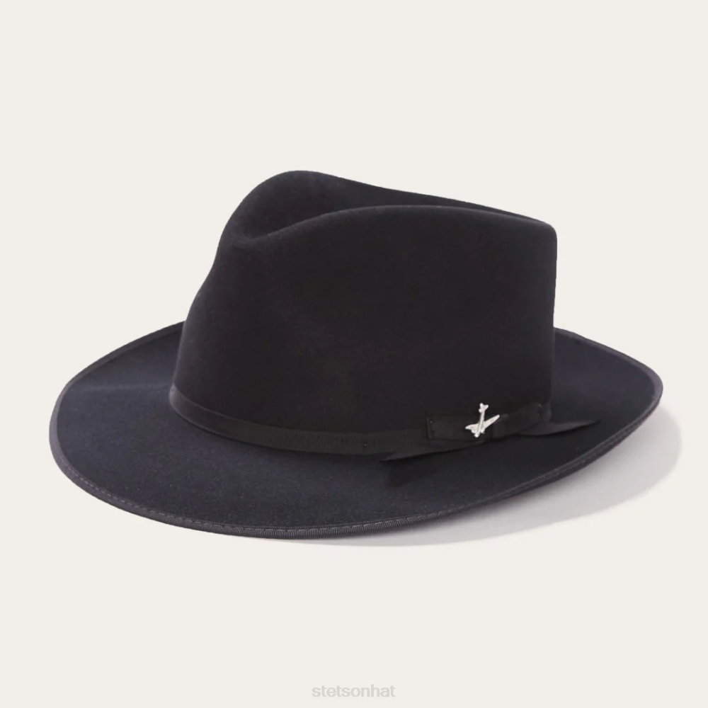 Stetson Stratoliner Fedora Black Unisex Headwear 00LX59