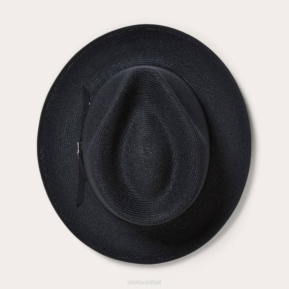 Stetson Stratoliner Hemp Fedora Black Unisex Headwear 00LX108