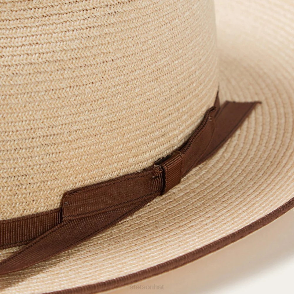 Stetson Stratoliner Hemp Fedora Natural Unisex Headwear 00LX109